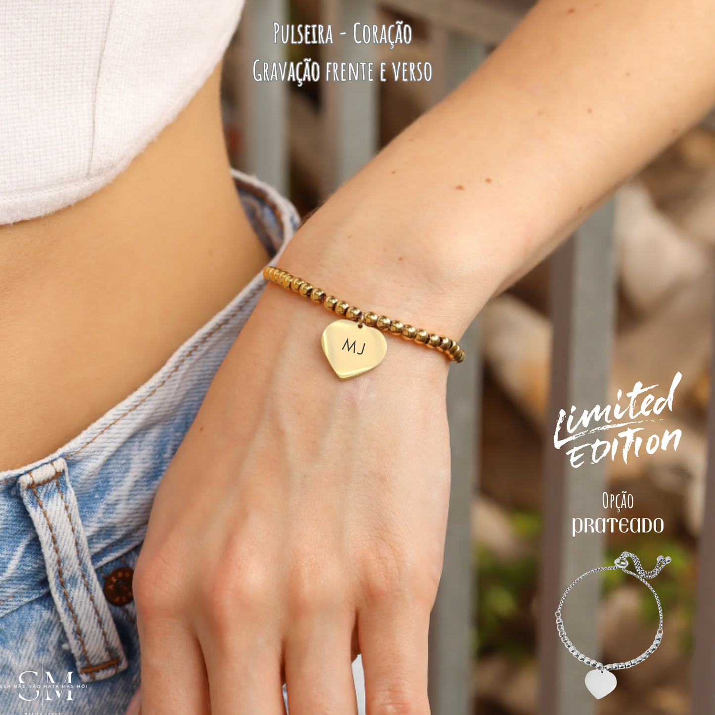 HEART DOTS - Pulseira mulher-Coração