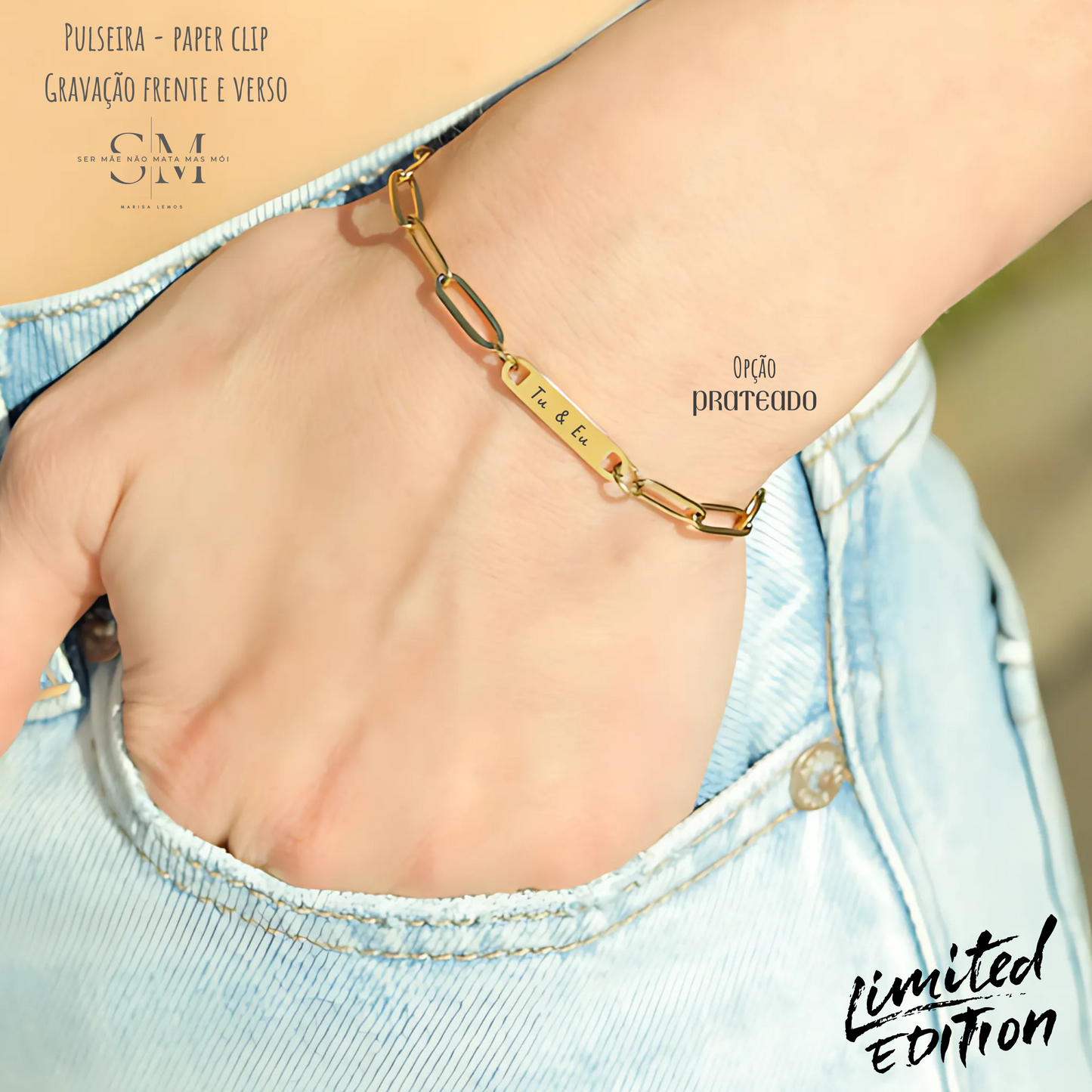 PAPER CLIP - Pulseira- Unissexo