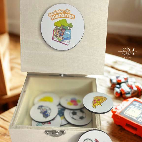 jogo para usar a imaginação e criar uma história