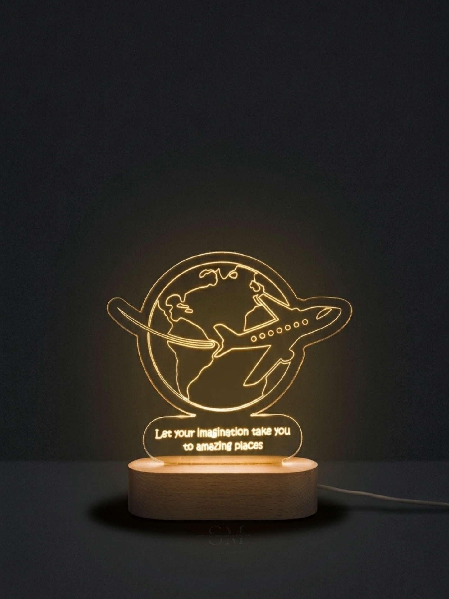 Candeeiro LED - Mundo