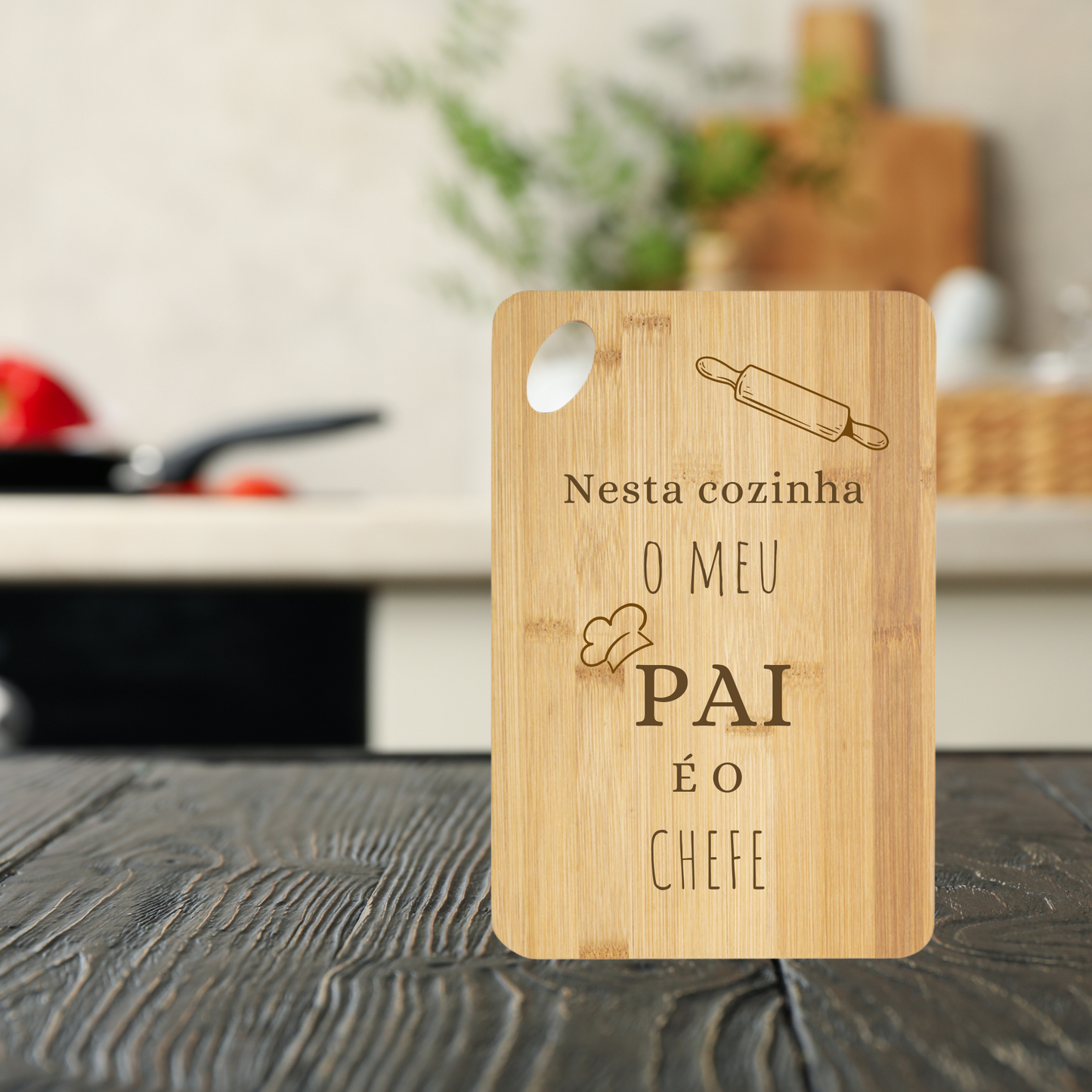 Tábua de Bambu – Pai é o Chefe da Cozinha