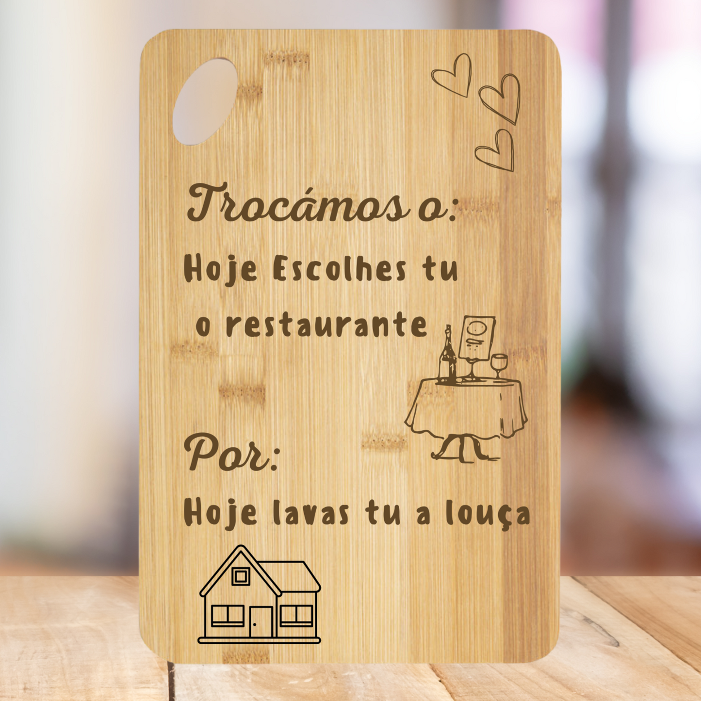 Tábua de Bambu – “Trocámos ‘escolhe o restaurante’ por ‘lavas tu a louça’