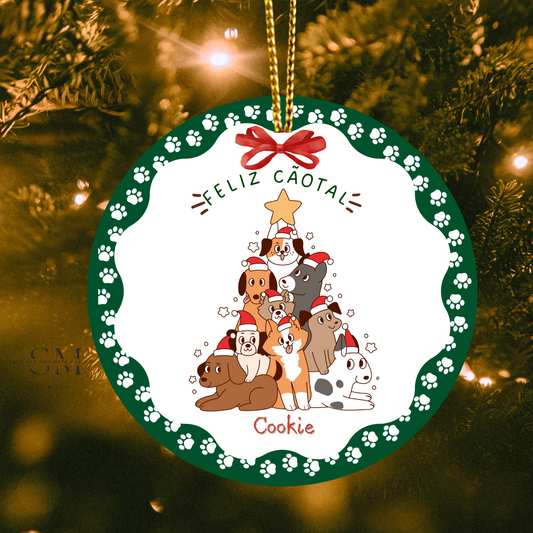 bola natal PET personalizada