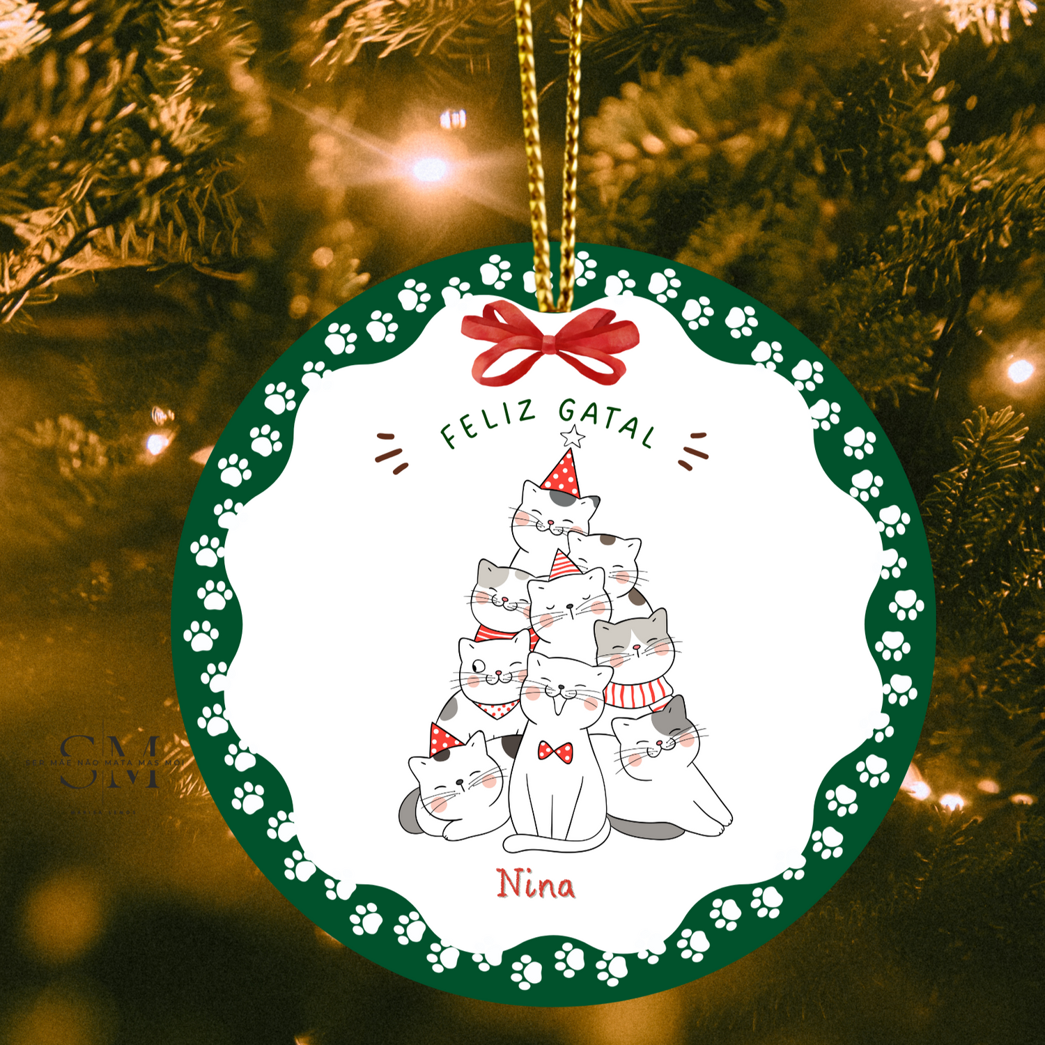 bola natal PET personalizada