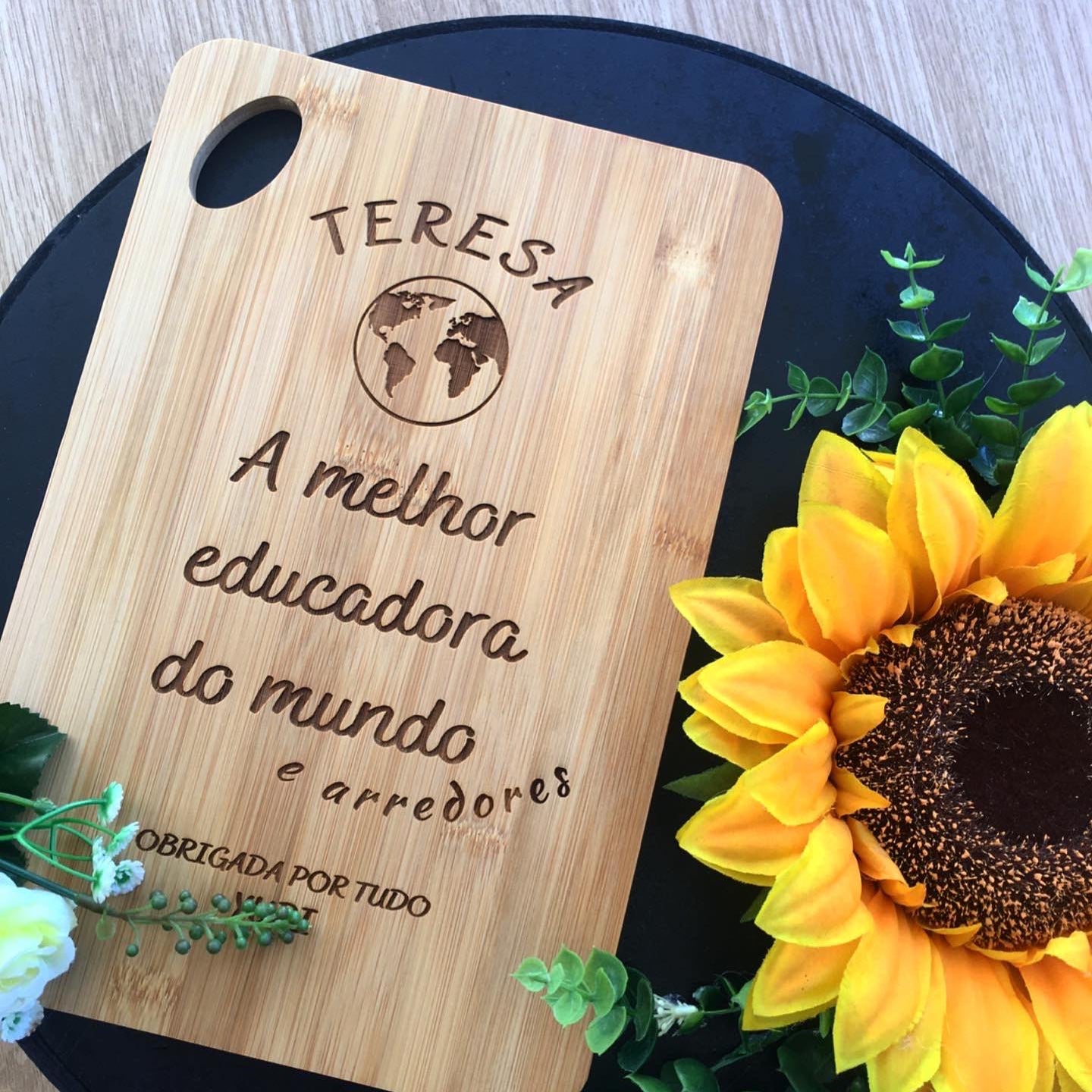 Tábua de Cozinha em Bambu – Para a Educadora