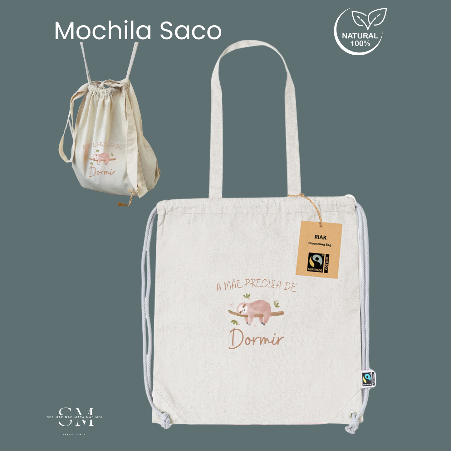 Mochila/Saco - A mãe precisa de dormir
