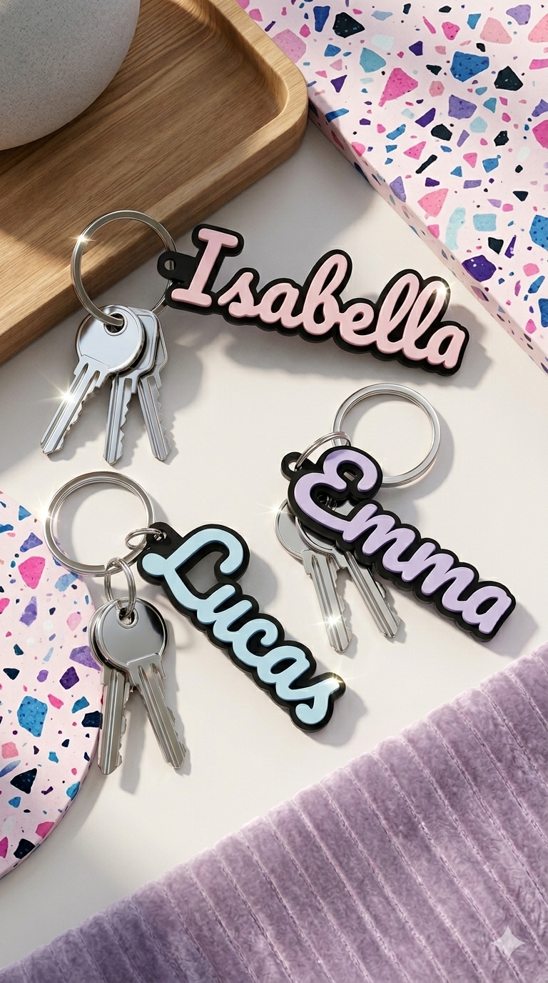 Porta chaves - Personalizado com Nome