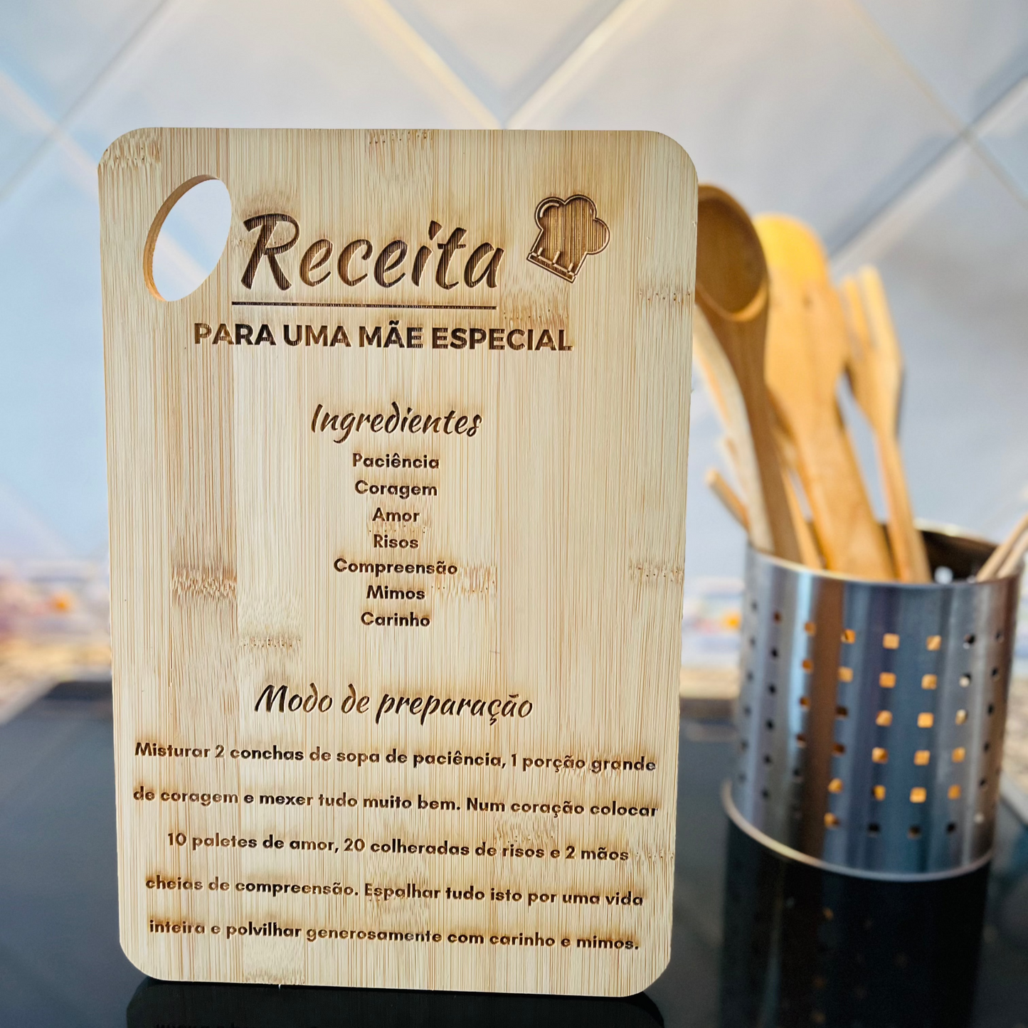 Tábua Bambu -Receita para uma mãe especial