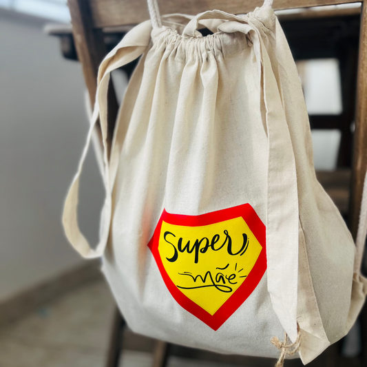 Mochila/Totebag “Super Mãe”