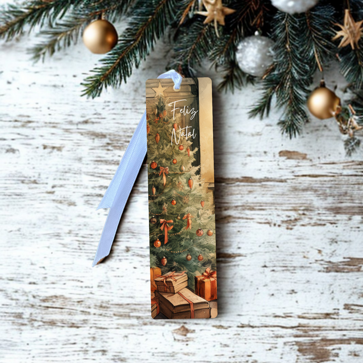 Marcador de livro de natal