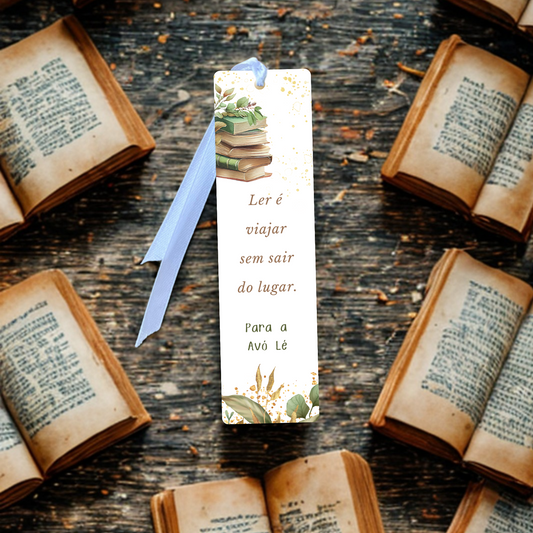 Um marcador de livro para quem gosta de viajar sem sair do lugar 