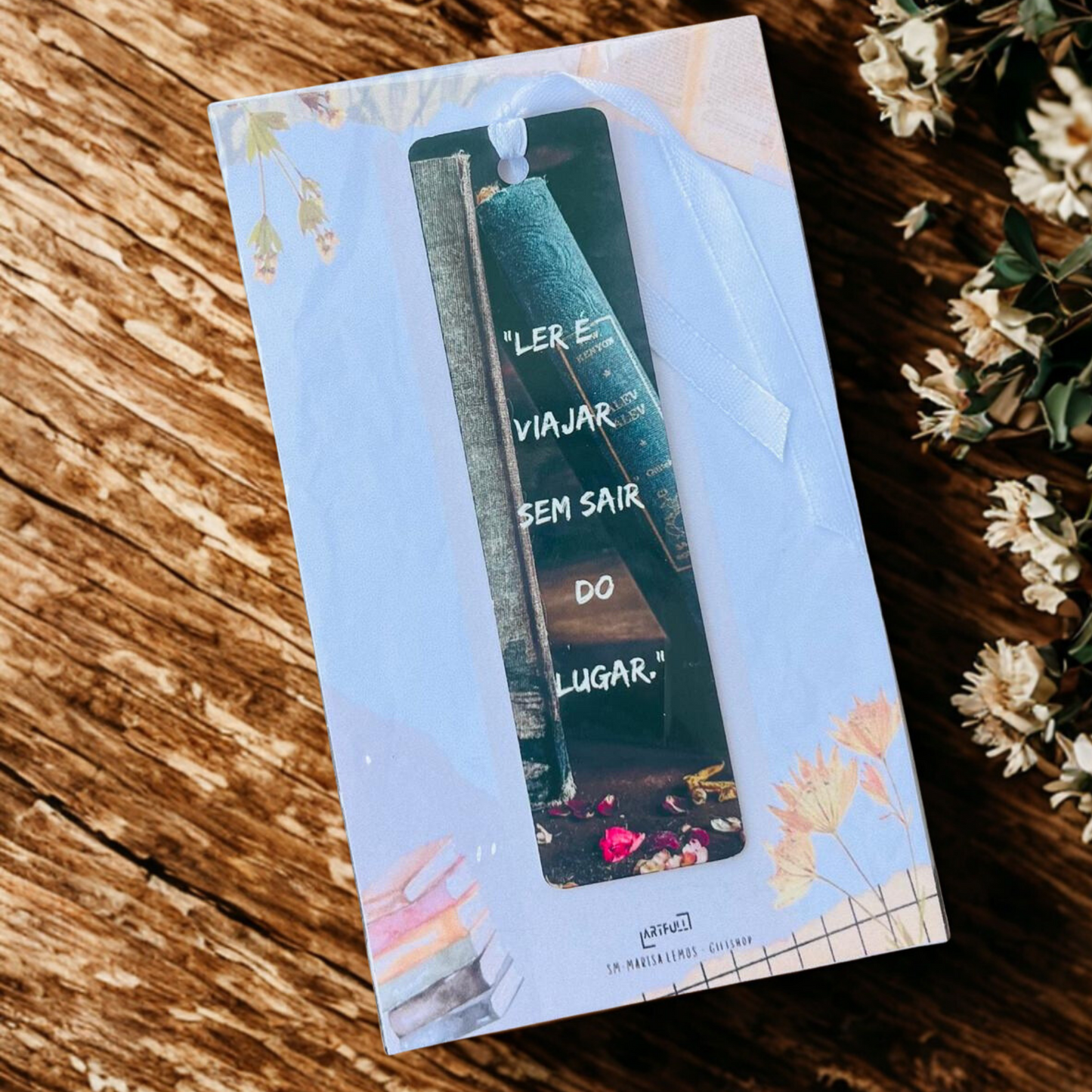 Marcador de livro para oferecer a quem mais ama