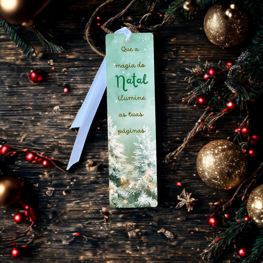 Marcador de livro para o natal