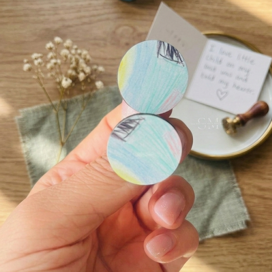 brincos personalizados com desenho dia da mãe