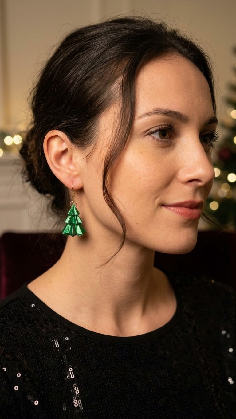 NOELLE – Brincos Pinheiro Verde
