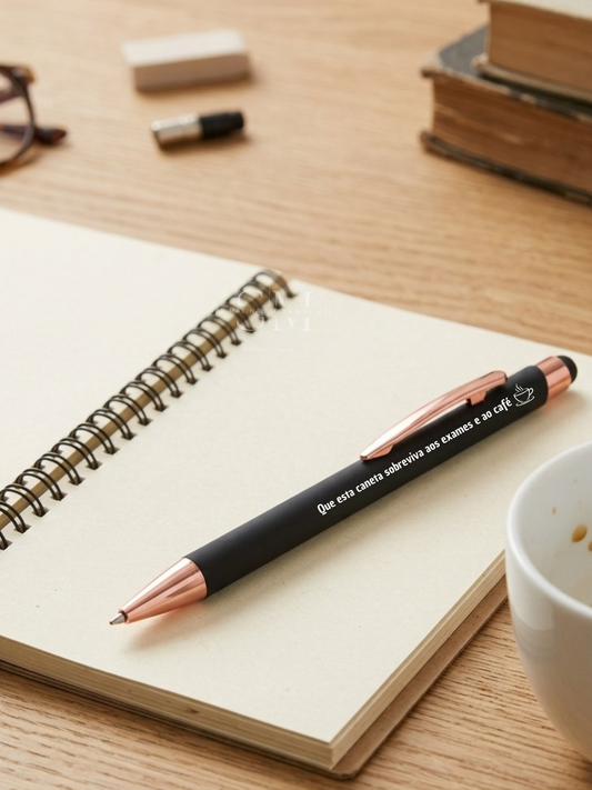Caneta – Exames e café