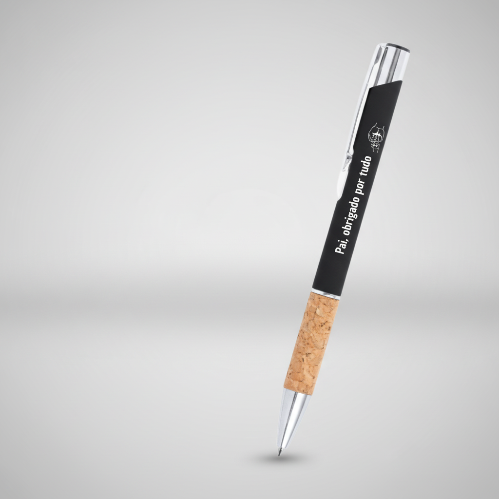 Caneta - cortiça - Pai, obrigado...