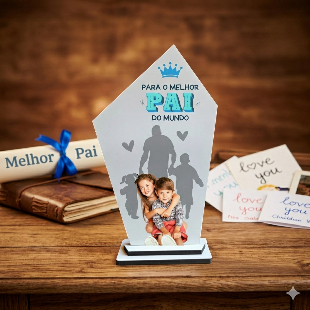 Troféu - Pai - Com fotografia