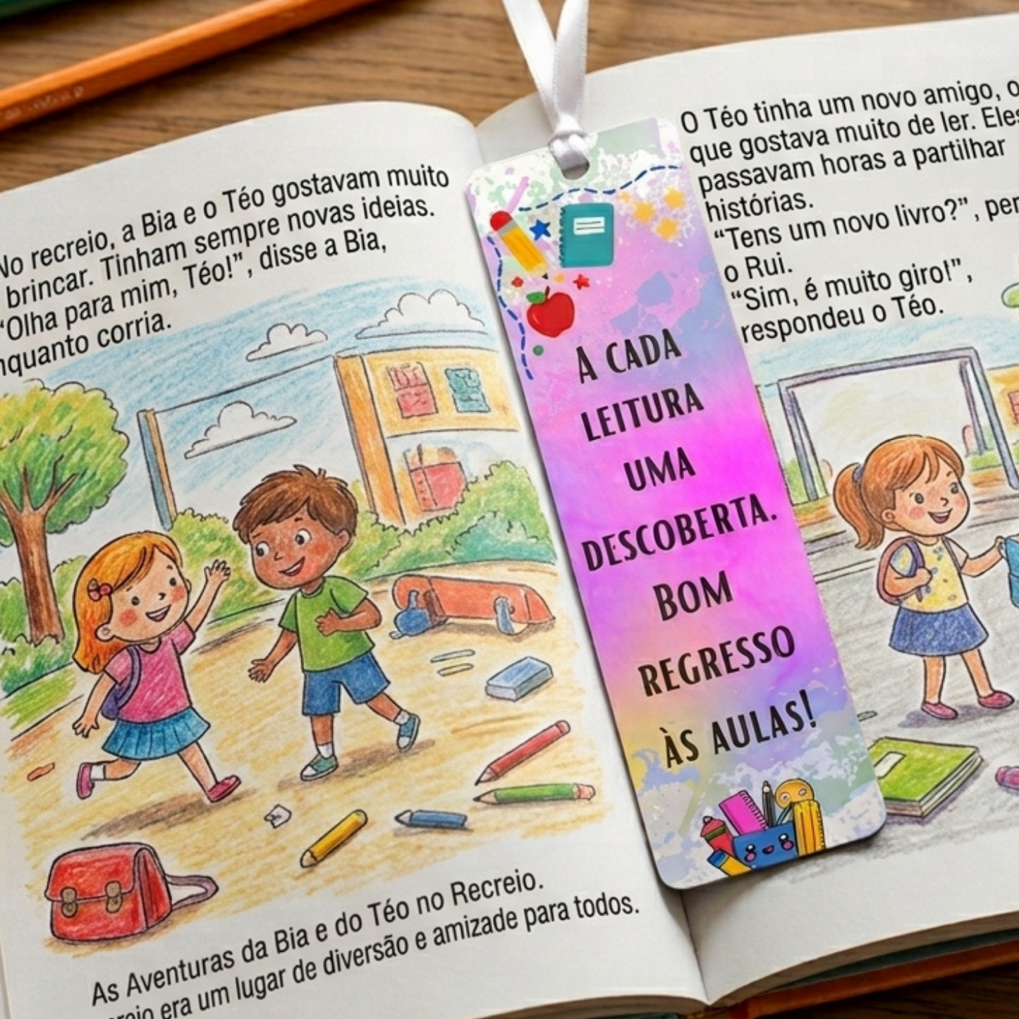 Marcador de Livros - Regresso às Aulas