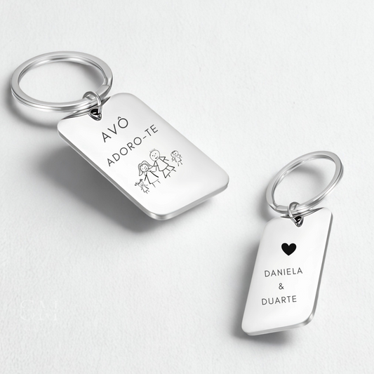 Porta chaves -  Avô Adoro-te - Desenho