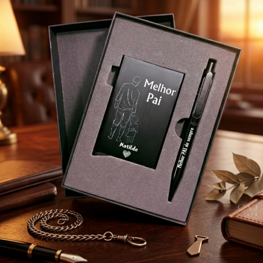 Porta Cartões & Caneta - Pai