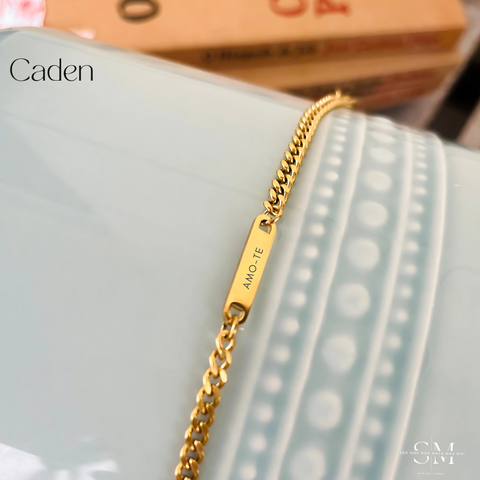 Pulseira CADEN – Com Chapa para Gravação Personalizada