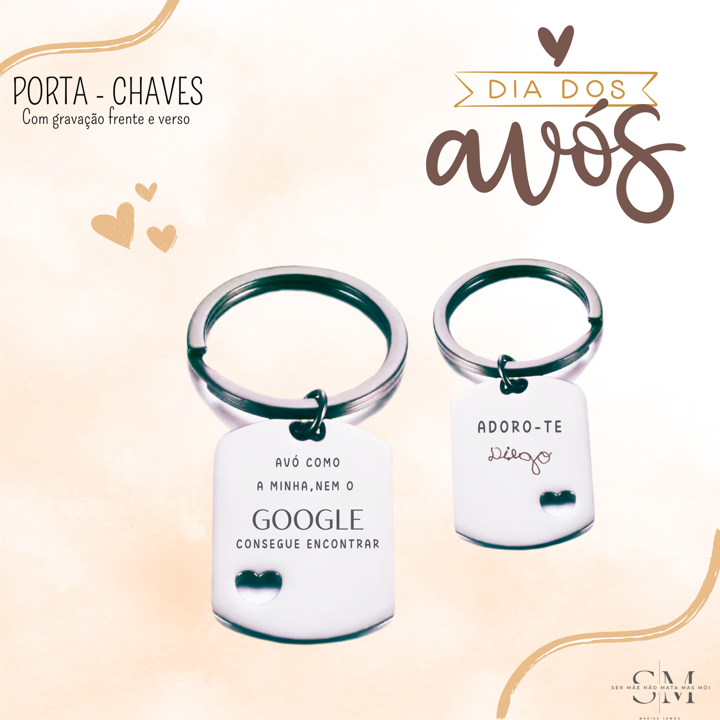 Porta chaves - com assinatura
