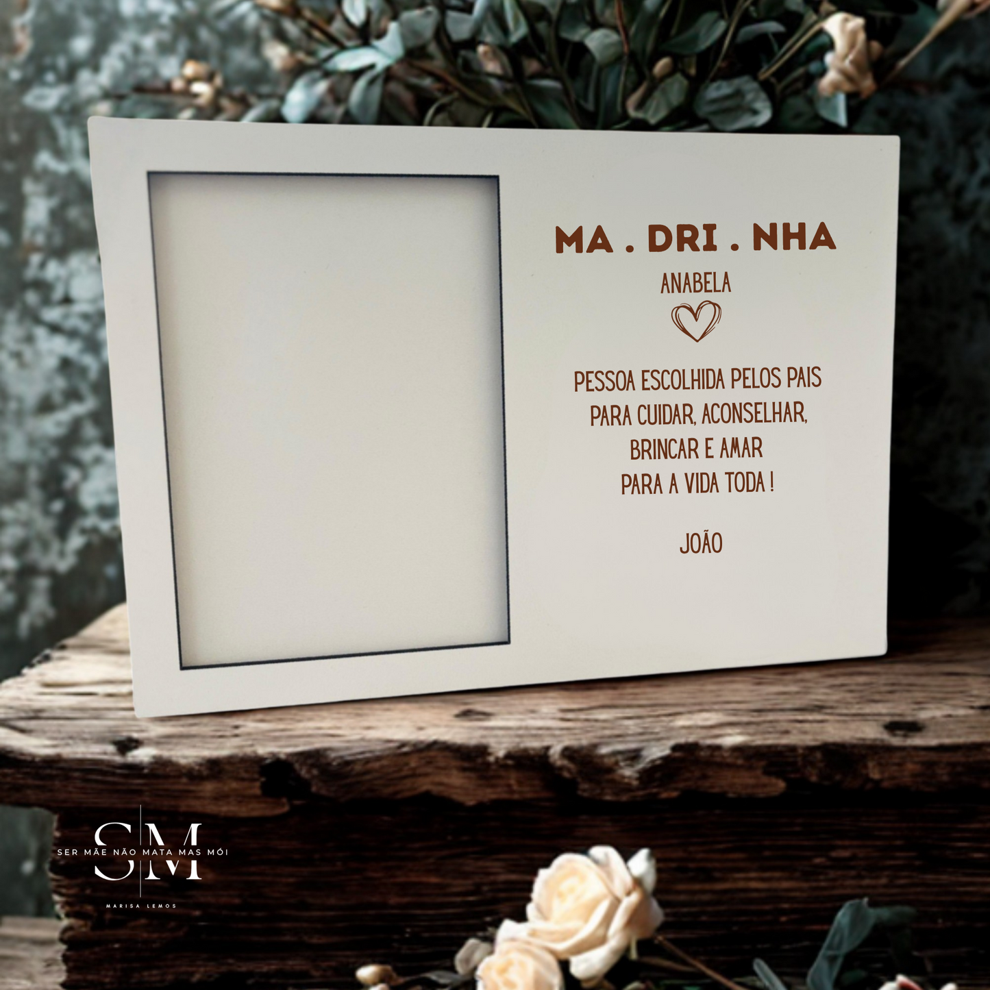 Uma moldura para oferecer à madrinha