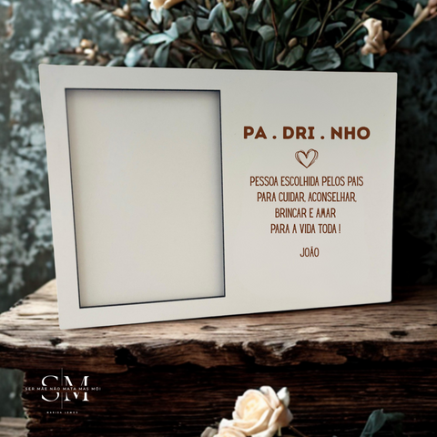 Uma moldura para oferecer ao padrinho