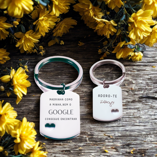 Porta-chaves Madrinha Google (com assinatura)